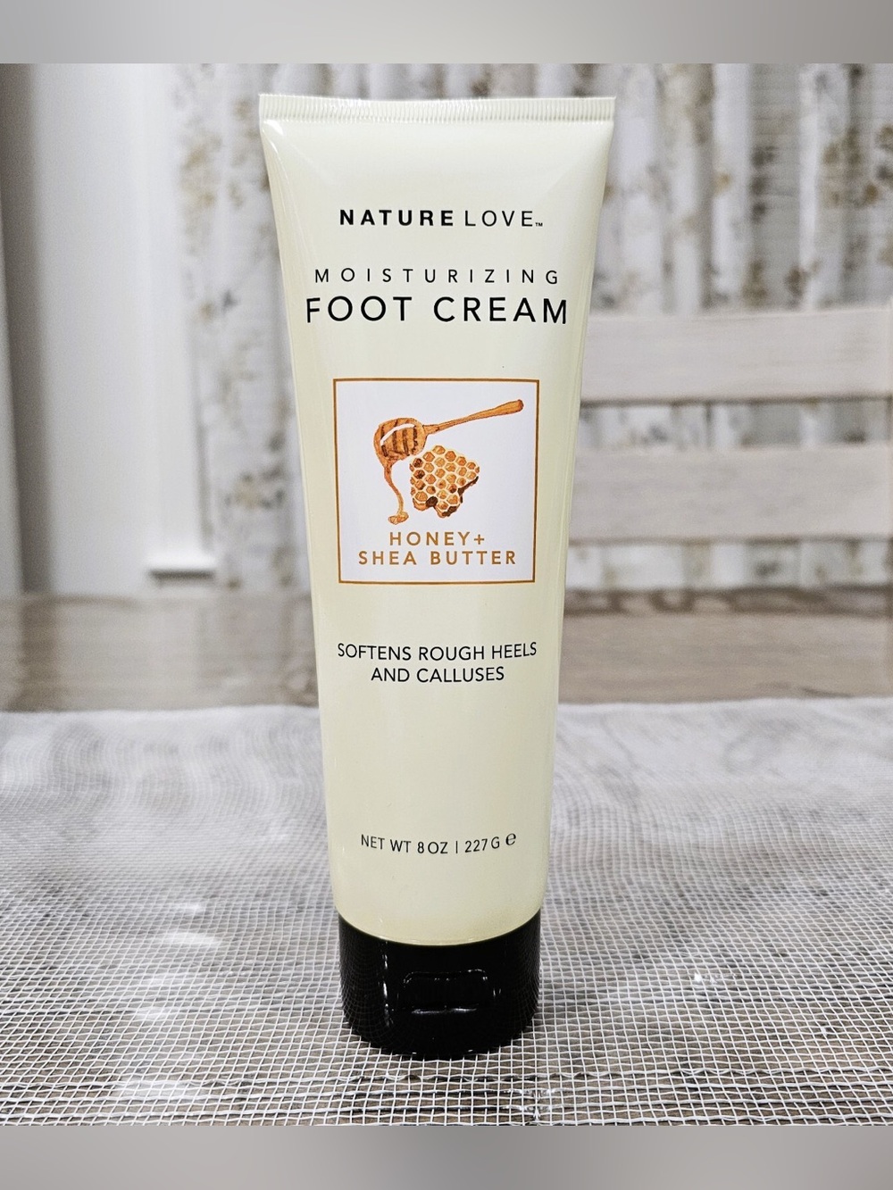 Nature Love Moisturizing Foot Cream Honey & Shea Butter 8 oz/227g